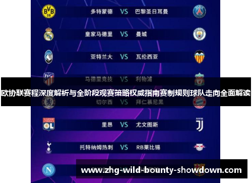 欧协联赛程深度解析与全阶段观赛策略权威指南赛制规则球队走向全面解读